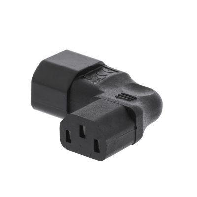 daptateur de Prise  C13 Femelle / C14 mâle coudé Droit