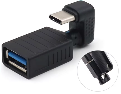Adaptateur USB-C coudé 180° vers USB 3.0 OTG