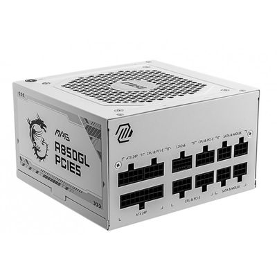Alimentation PC MSI MAG A850GL PCIE5 - 850W - 80 PLUS Gold - Blanche