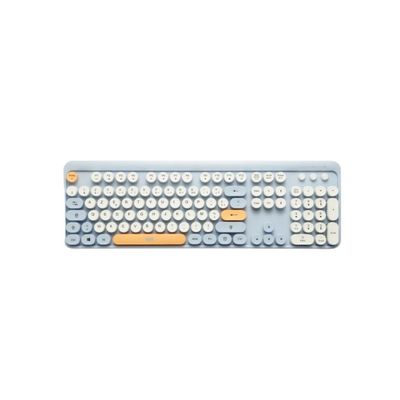 Pack Clavier Souris Sans Fil AZERTY Bleu Élégant