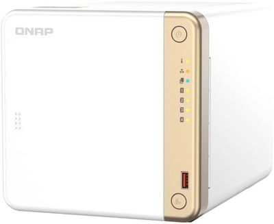 QNAP TS-462-2G serveur de stockage NAS Tower Ethernet/LAN Blanc N4505