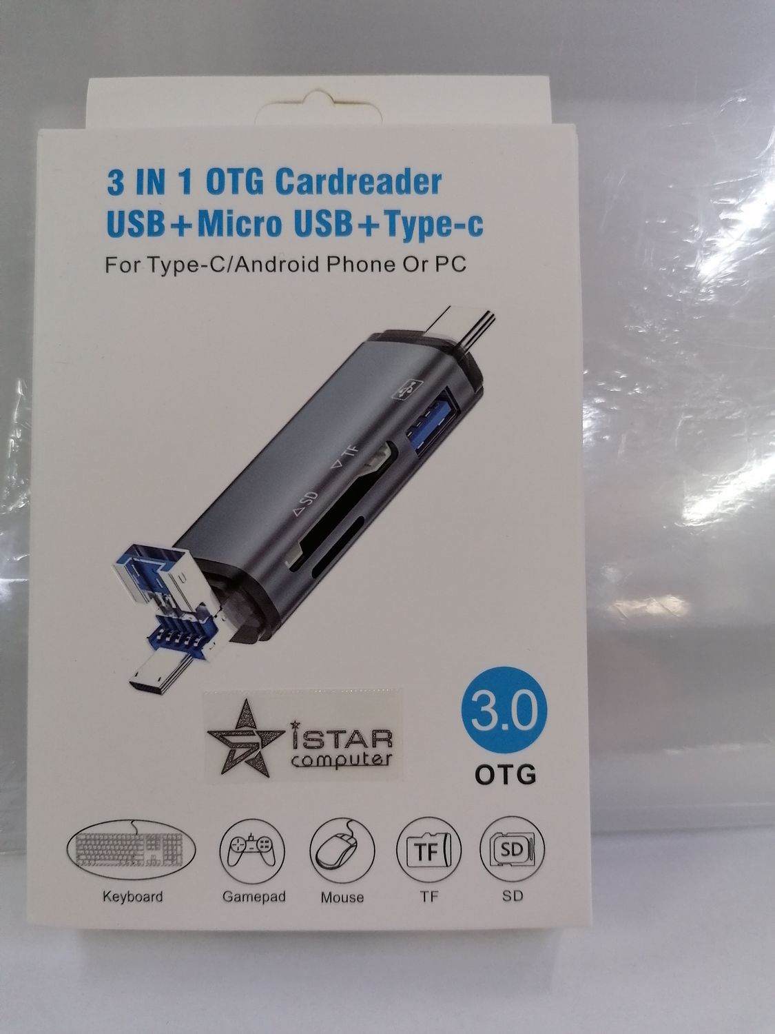 Lecteur de carte mémoire SD / microSD / USB  3 en 1