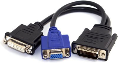 ​Rallonge répartiteur DMS-59 mâle vers DVI 24+5 femelle et VGA
