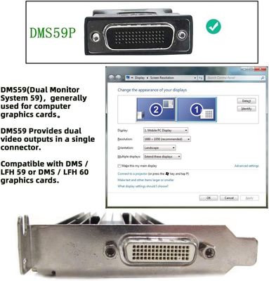 Câble Répartiteur DMS-59 vers DVI et VGA