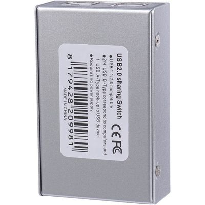 Commutateur USB 2.0 à 2 ports - Partage de périphérique - Gris