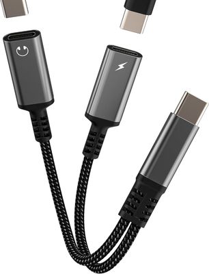 Adaptateur de casque USB C (2 en 1) - Double prise