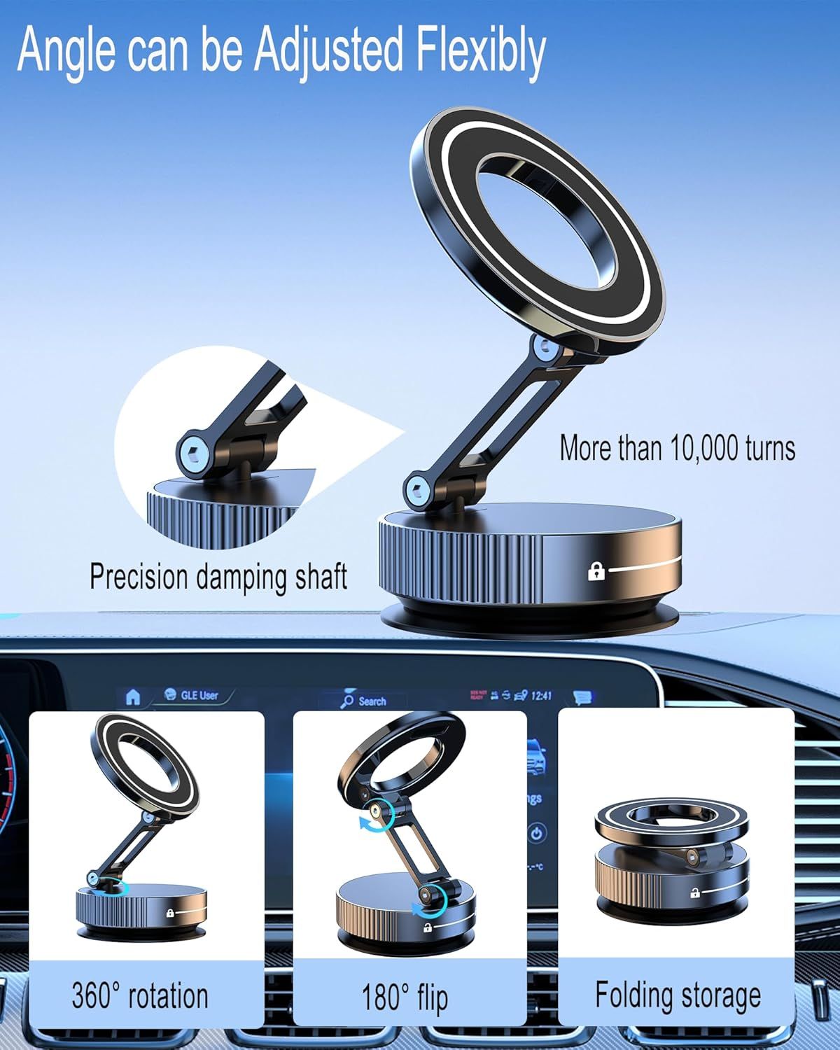 Support de téléphone électrique à Ventouse pour Voiture