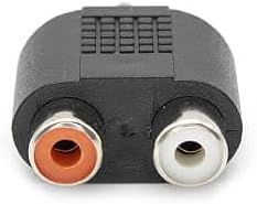 adaptateur stéréo Jack 3,5 mm mâle vers 2 RCA femelle