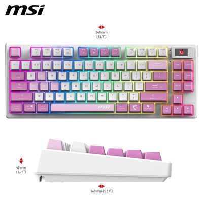 MSI FORGE GK600 TKL WIRELESS - Clavier AZERTY RGB