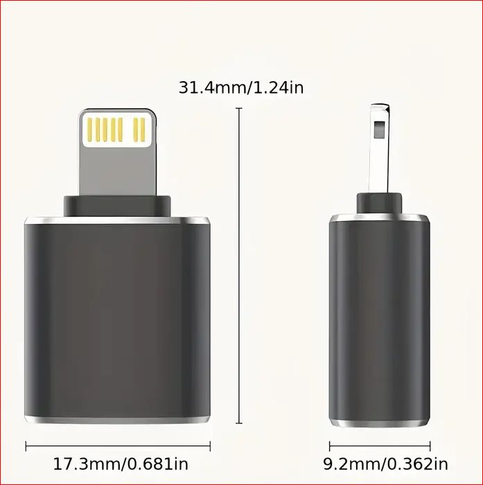 Adaptateur Lighting mâle vers USB A 3.1 Femelle OTG