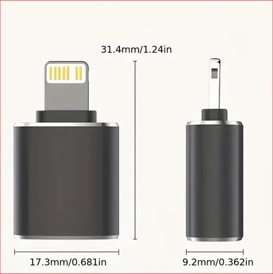 Adaptateur Lighting mâle vers USB A 3.1 Femelle OTG