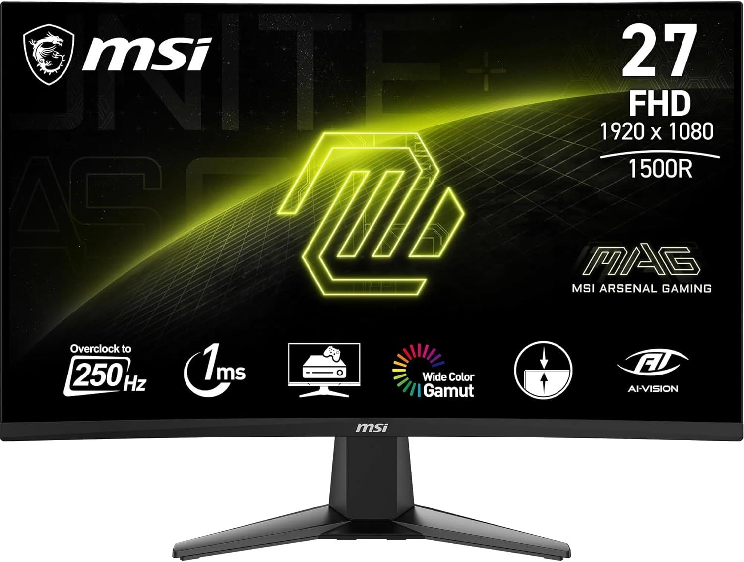 MSI MAG 27C6X écran 27 pouce incurvé FHD