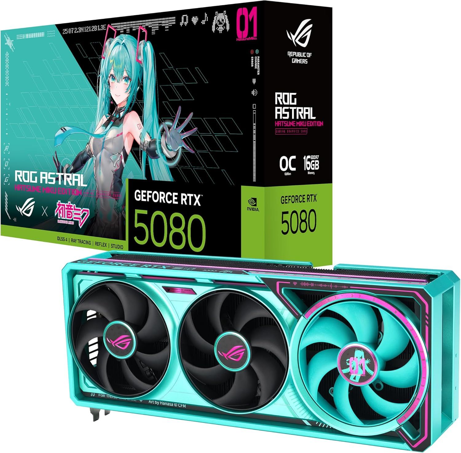 ASUS ROG Astral GeForce RTX 5080 Hatsune Miku Edition