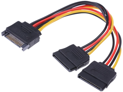 Câble sata Mâle vers 2 x femelle S-ATA