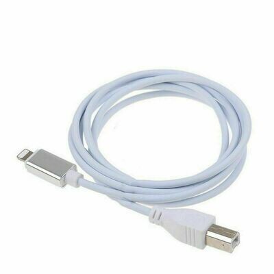 Câble Lightning vers USB Type B - Câble MIDI pour iOS - Blanc - 1m