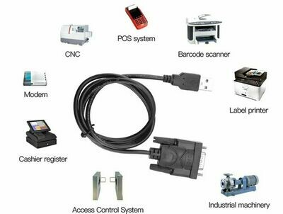 Câble Adaptateur USB 2.0 vers DB9 Série RS232 - 1.5M