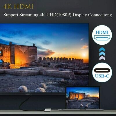 Adaptateur USB-C vers HDMI - USB 3.0 - USB-C - Argent - 4K