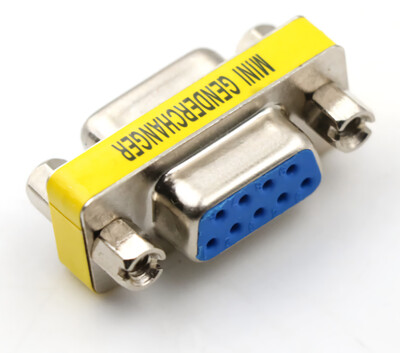 Adaptateur DB9 Changeur de Genre Série F/F - Jaune