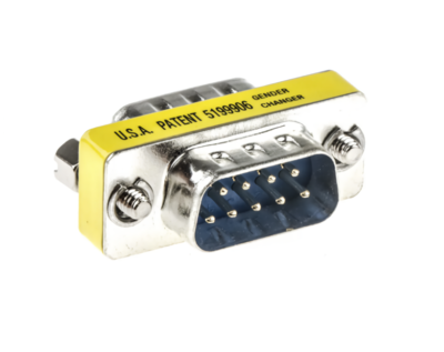 Adaptateur changeur de genre DB9 mâle / mâle
