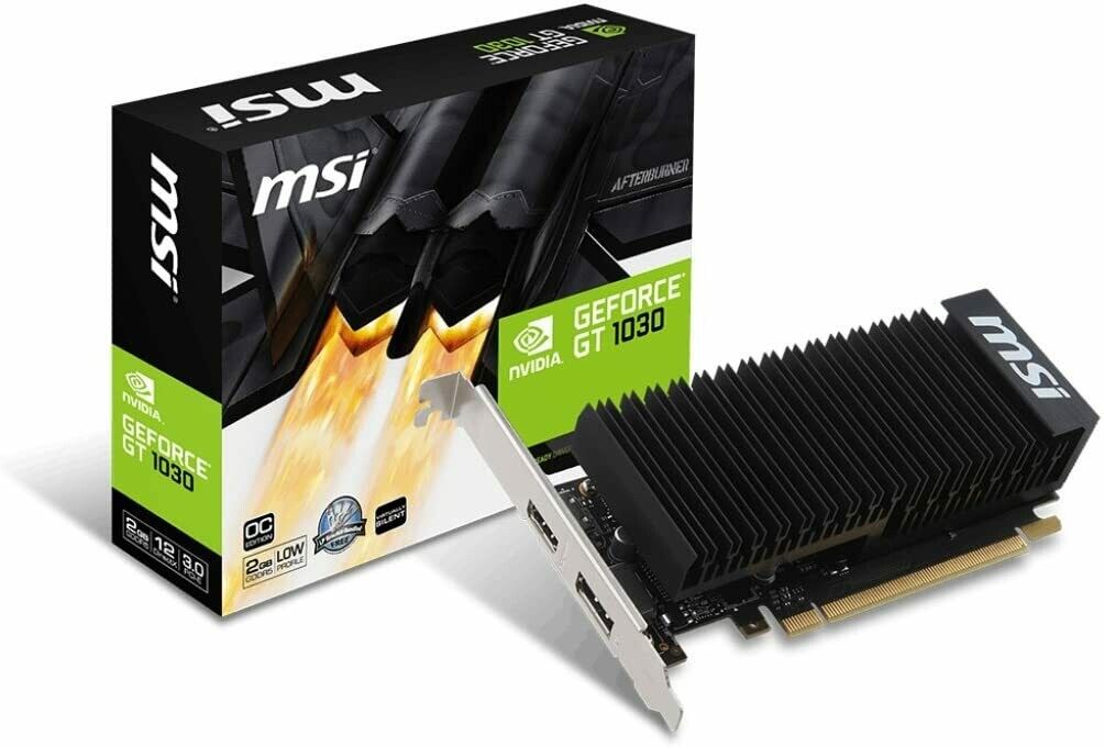 MSI GeForce GT 1030 2G LP OC - Carte Graphique Silencieuse
