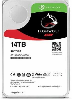 Disque Dur Seagate IronWolf NAS - 14 To - 3.5" - Série ATA III