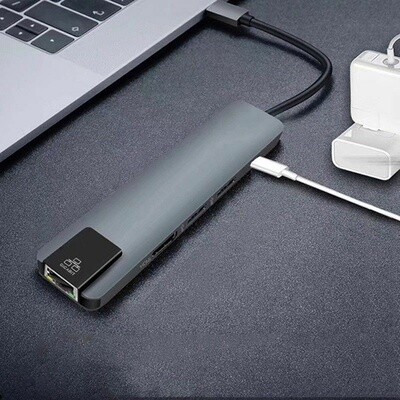 Hub USB-C 5-en-1 Gigabit Ethernet, HDMI 4K, USB 3.0 et PD
