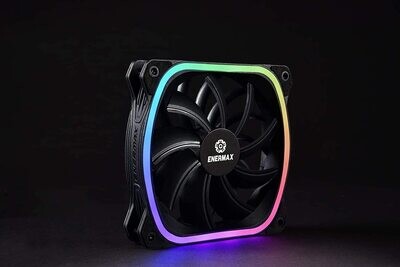Ventilateur ENERMAX Squa RGB 120mm - RGB LED - Noir