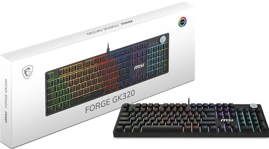 MSI FORGE GK320 RED FR  AZERTY Rétroéclairé RGB