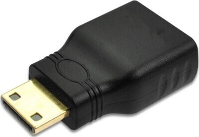 Adaptateur HDMI Femelle vers Mini Mâle - Noir