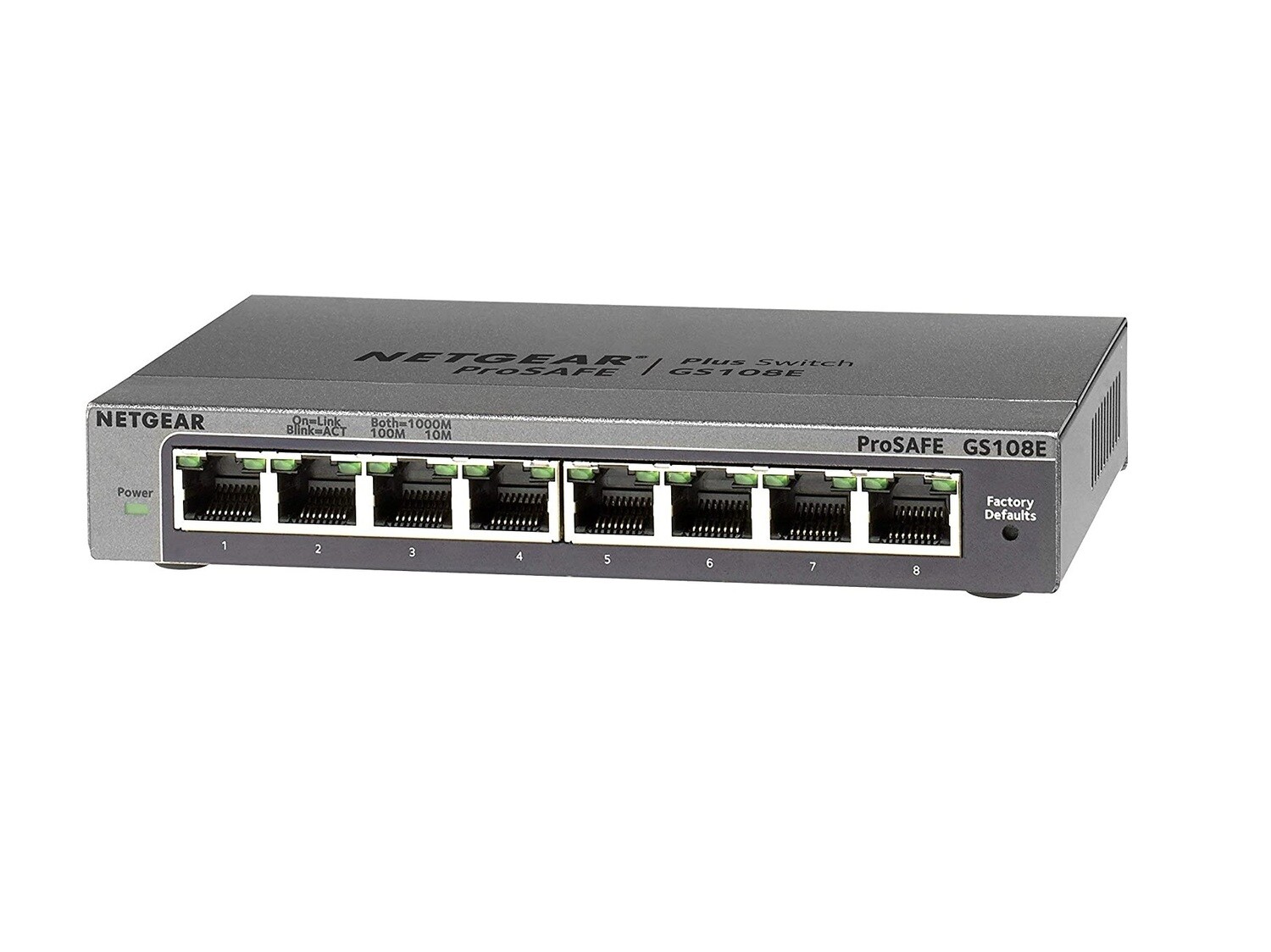 NETGEAR Switch Ethernet Gigabit 8 Ports ProSAFE GS108E