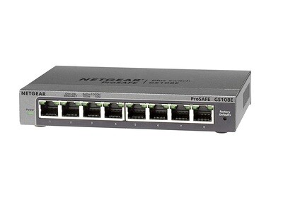 NETGEAR Switch Ethernet Gigabit 8 Ports ProSAFE GS108E