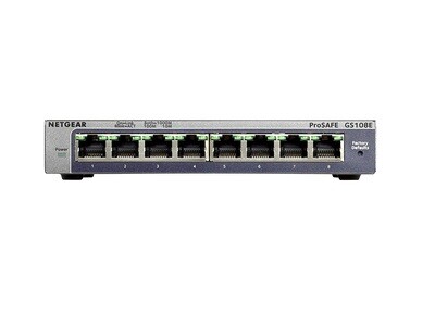 NETGEAR Switch Ethernet Gigabit 8 Ports ProSAFE GS108E