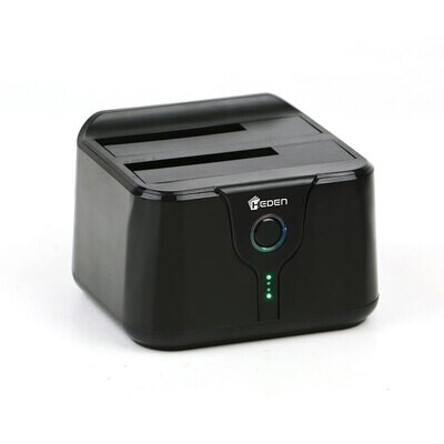 Station d'accueil Dual Dock pour disques durs SATA - Noir - EDEN