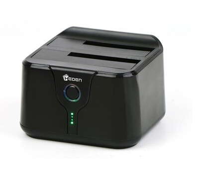 Station d'accueil Dual Dock pour disques durs SATA "2.5" et "3.5"