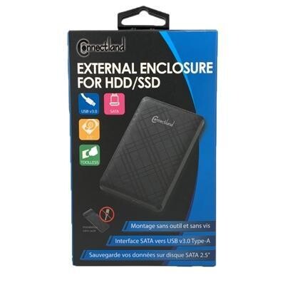 Boîtier externe disque 2.5p SATA USB 3.0 Noir
