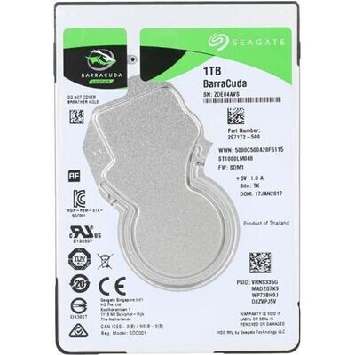 Disque Dur Seagate BarraCuda - 2.5&amp;quot; - 1To - 5400 Tours/min - SATA