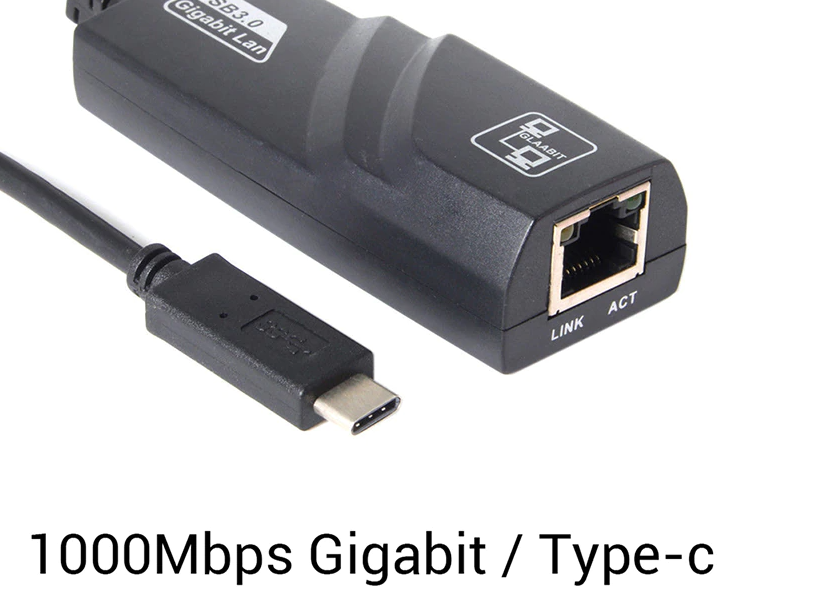 Adaptateur Ethernet USB Type C,  RJ45
