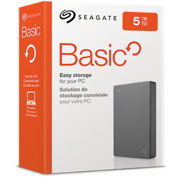 Seagate Basic Disque dur externe 2,5" - USB 3.0 - 5To