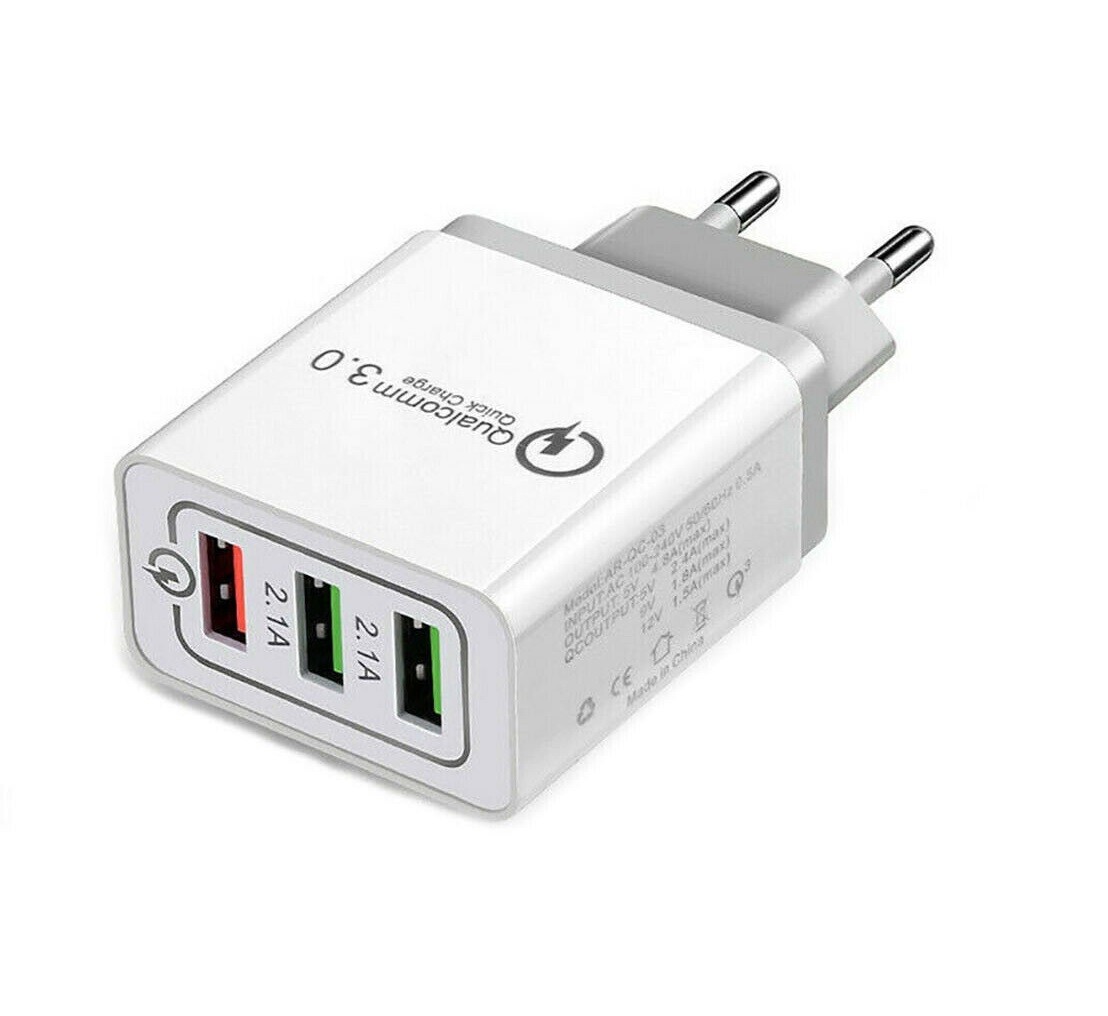 Chargeur Mural Quick Charge 3.0 USB 3 Ports AR-QC-03