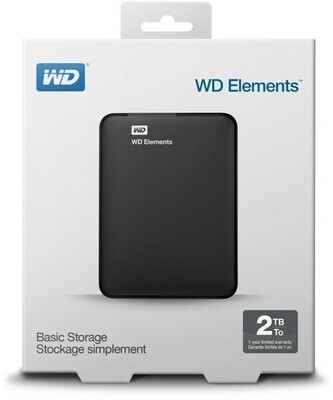 WD Elements Noir Disque dur externe (USB 3.0) 2.5" - 2To