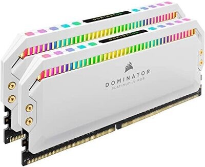 CORSAIR Dominator Platinum RGB DDR5 - 5600MHz - 32Go (2x16Go) - Blanc