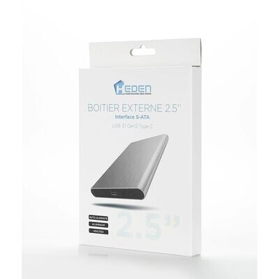 Boîtier Externe HEDEN 2.5&amp;quot; USB-C 3.1 Gen 2 - Argent