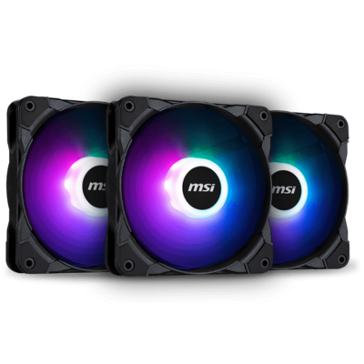 MSI MAX F12A - Pack de 3 ventilateurs x 120mm ARGB