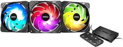 Ventilateurs Châssis MSI MAX F12A - 120mm ARGB - 3 Pièces - Noir