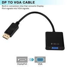 Adaptateur DisplayPort Mâle vers VGA Femelle Noir - 0.15m