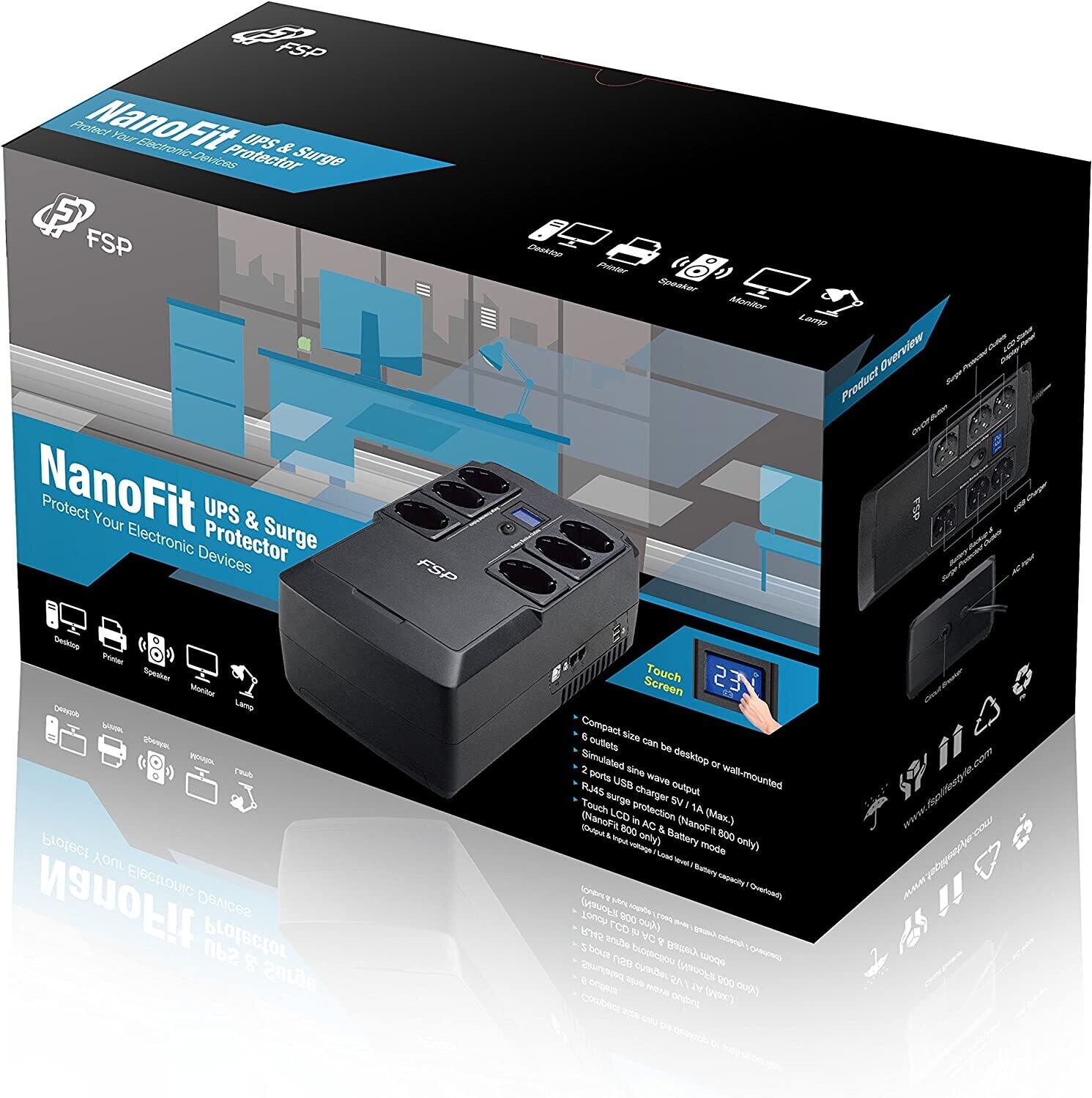 FSP/Fortron NanoFit - 360W - 6 Prises