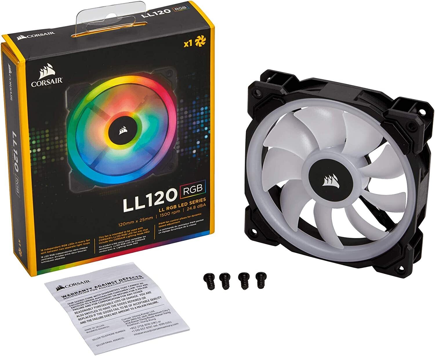 CORSAIR LL120 Pro LED RGB ventilateur 120mm