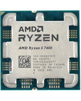 Processeur AMD Ryzen 5 7600 - Socket AM5 - 6 cœurs - 5.2 GHz