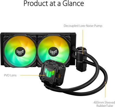 ASUS TUF GAMING LC II 240mm ARGB - Refroidissement Liquide - Noir