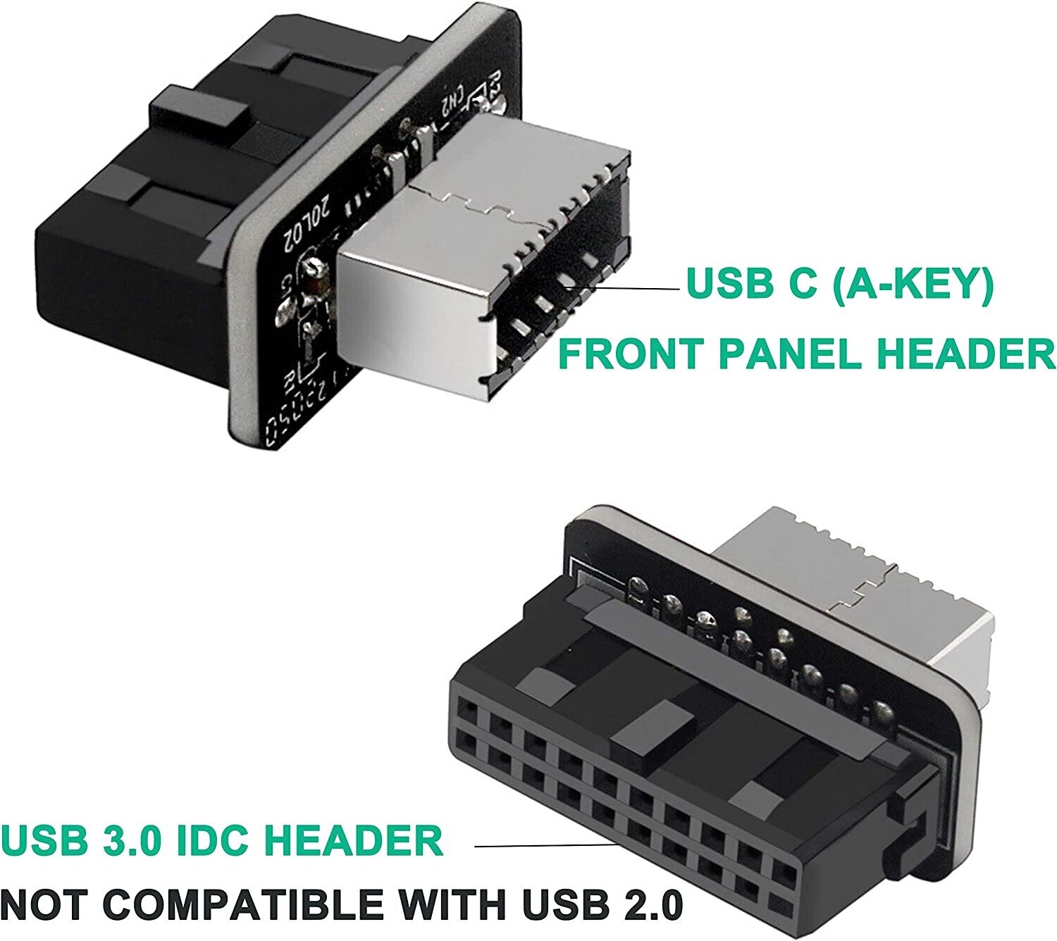 Extension USB 3.1 vers USB 3.0 20 broches mâles